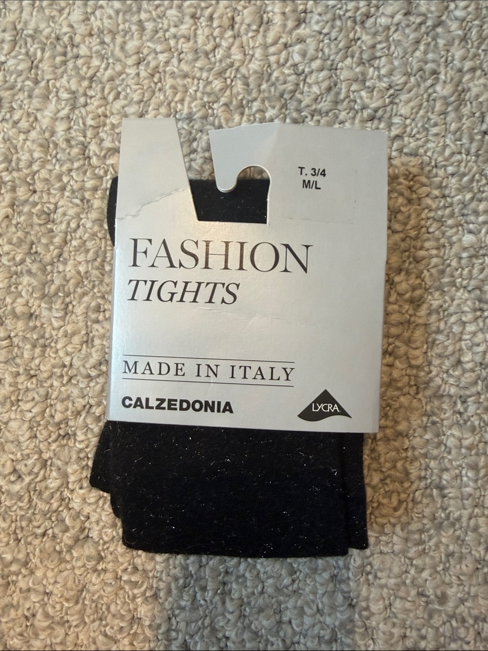 Calzedonia Black Sparkly Tights - Sleek Everyday Hosiery